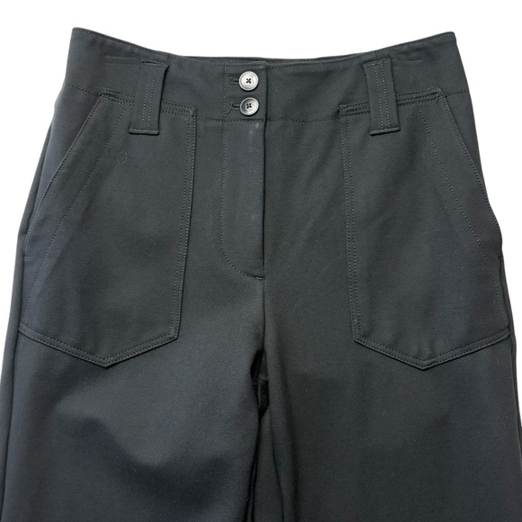 Anthropologie Maeve The Naomi Ponte Wide-Leg Flare Pants Size 6 Black - Picture 7 of 12